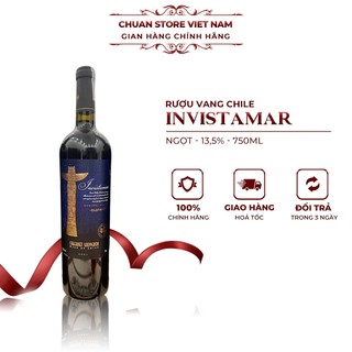 Rượu vang đỏ Chile Invistamar nho Cabernet Sauvignon thượng hạng 13.5% chai 750ml