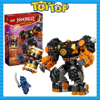 Đồ chơi lắp ráp ninjago chiến giáp nguyên tố của ninja Cole xếp hình Lego 71806