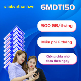 Sim 4G MobiFone Trọn Gói 1 Năm 12MDT150 (500 GB x 12 tháng), 6MDT150 (500 GB x 6 tháng)