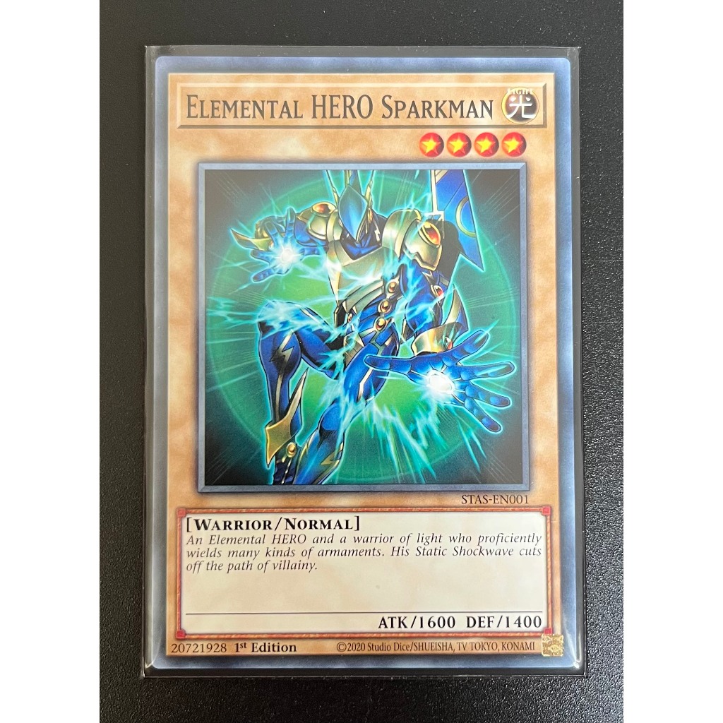 YMS - [Thẻ bài Yugioh] - [TCG-UK] - STAS-EN001 - Elemental HERO Sparkman - Common