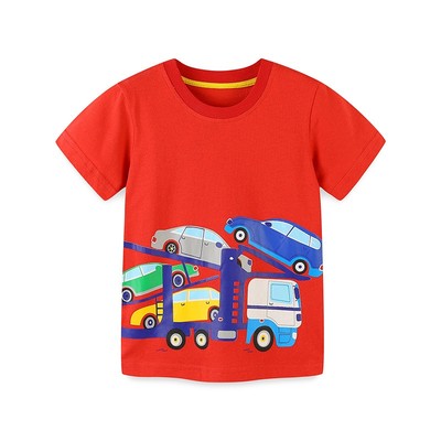 Áo thun cho bé trai cộc tay mùa hè SKIDS thời trang trẻ em 2 đến 7 tuổi