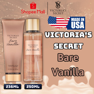 Body Mist Victoria Secret Chính Hãng Bare Vanilla, Xịt Thơm Body Toàn Thân Hương Nước Hoa 250ml