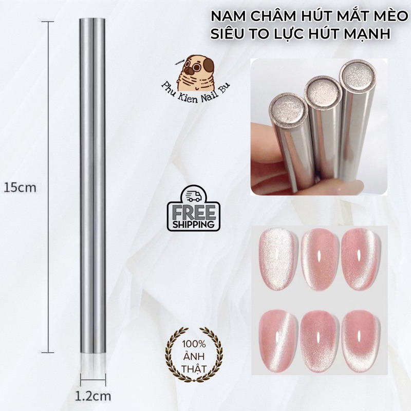Nam châm hút mắt mèo siêu to 2 đầu lực hút khoẻ