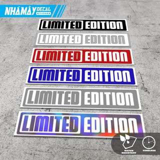 Tem decal kiểu chữ limited edition 9.5x2.2cm dán trang trí xe máy