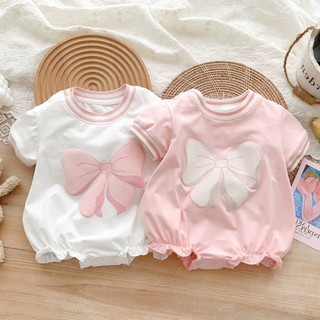 Bodysuit body chip cộc tay cho bé gái sơ sinh 0-12 tháng SLH101
