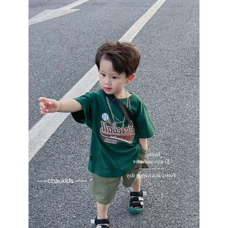 Bộ xanh lá baseball bé trai