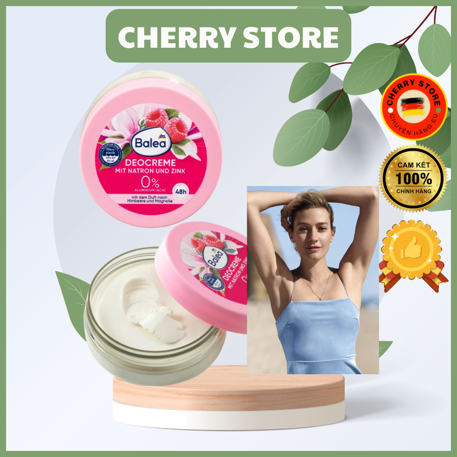 Bộ Kem khử mùi hôi nách Balea Deocreme, xịt khử mùi nách, lăn khử mùi Balea [Đức] [Khuyến mại]