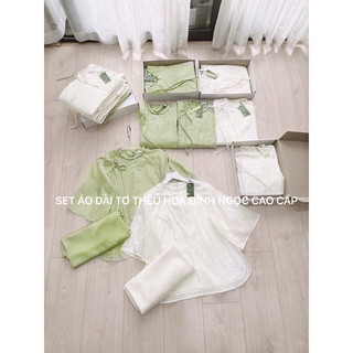 ☘️ SET166- SET PHÁP PHỤC CỔ TẾT CÚC NGỌC 💎