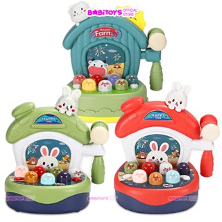 Bộ đồ chơi đập chuột có nhạc và đèn vui nhộn cho bé trai bé gái 1 tuổi phát triển tư duy và vận động