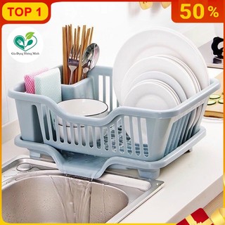 Kệ Đựng Bát Đĩa  Có Khay Hứng Nước Tiện Dụng - Kệ Đựng Bát Đĩa