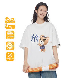  Áo Thun MLB NY Unisex Form rộng 100% Cotton 2 chiều không phai Local Brand AC363