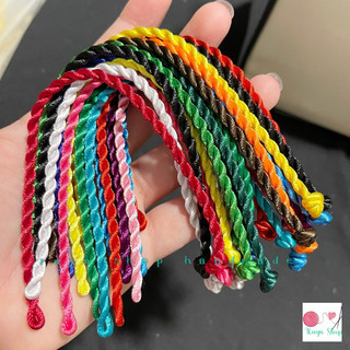 Bó 20 dây may mắn làm sẵn đeo tay, vòng tay dây chỉ nhiều màu (Size 4mm)