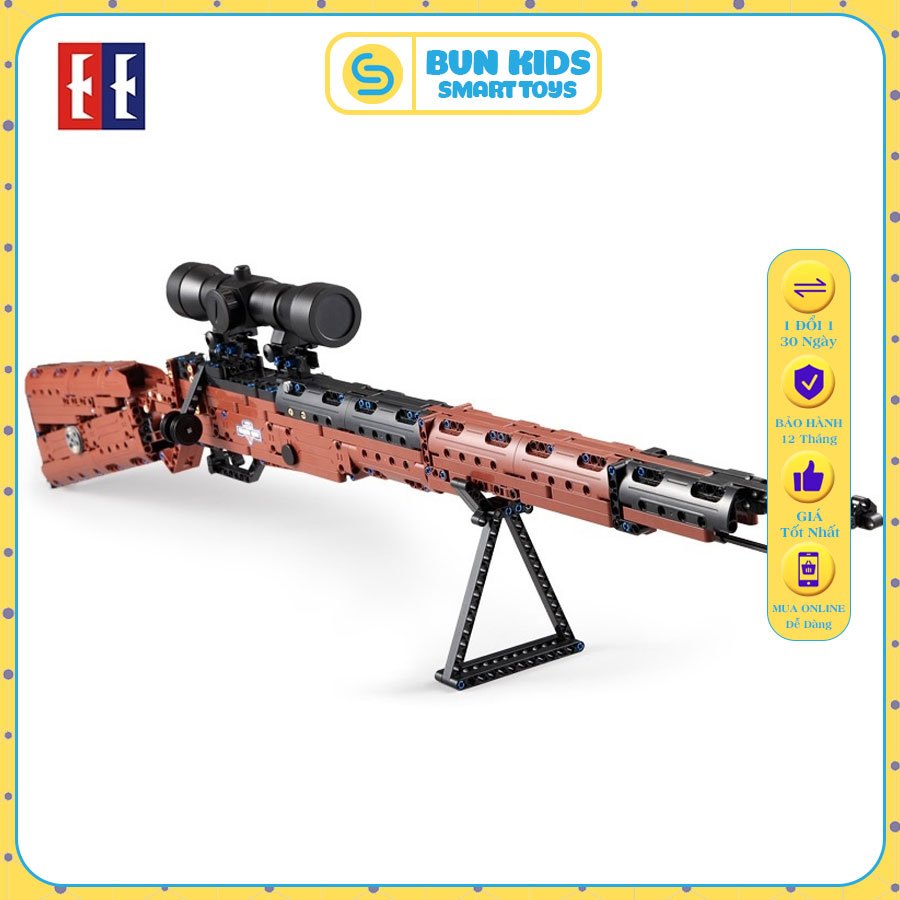 653 Chi Tiết Đồ Chơi Lắp Ráp Kiểu Lego Mô Hình Kar98 - C61010W Tỉ Lệ 1:1 - PUBG, CSGO, CF, FREE FIRE: Súng Ngắm K98