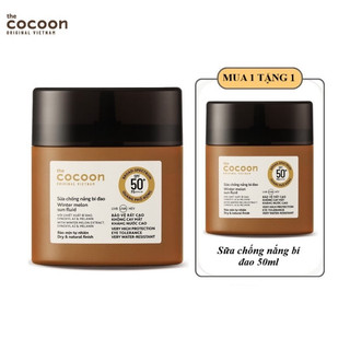 Sữa chống nắng bí đao - Ráo mịn tự nhiên SPF 50+, UVA-PF 62.6 Cocoon 50ml