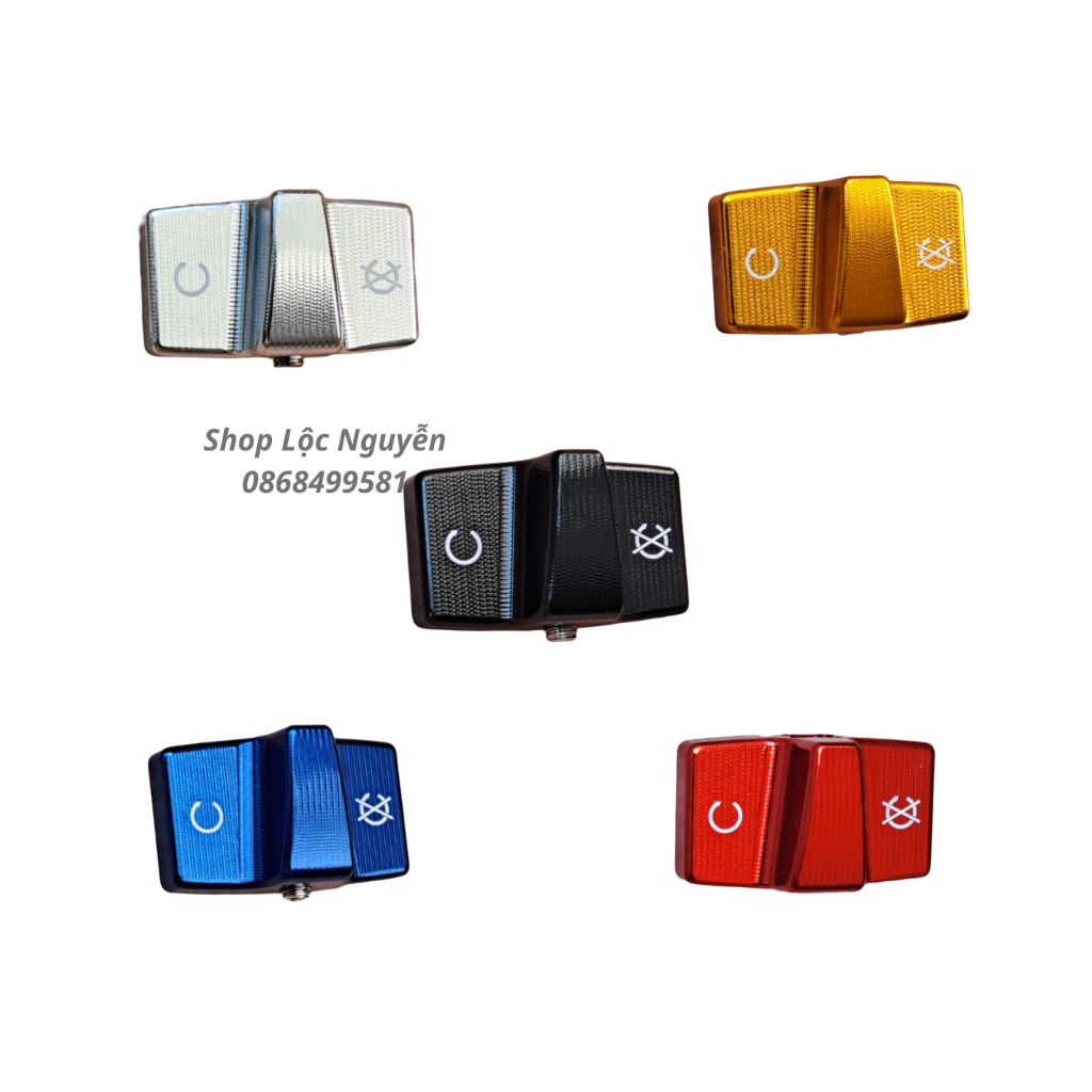 Nút cùm công tắt Vespa kiểu TFT bằng nhôm CNC