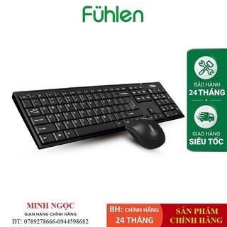 Bộ bàn phím và chuột không dây fuhlen a120 + a120g - hàng chính hãng