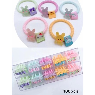 Dây buộc tóc lò xo đính đá thời trang cho nữ