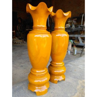 Cặp lục bình gỗ mít ta cao 61 x 20cm