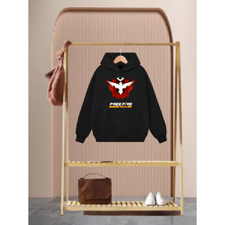Áo Hoodie Free Fire Max Nỉ Bông Dầy Dặn In Logo Rank Huyền Thoại