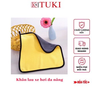 Khăn lau xe hơi, ô tô - khăn lau đa năng cao cấp Microfiber, siêu thấm hút