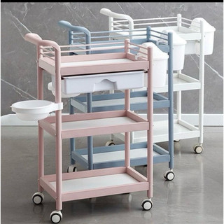 Xe đẩy spa 3 tầng cao cấp,nhập khâu nhựa abs