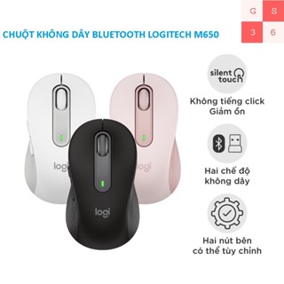 Chuột không dây bluetooth Logitech Signature M650 - Hàng chính hãng