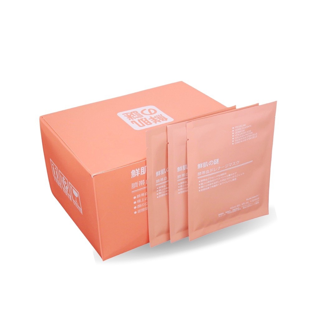 Mặt nạ nhau thai cừu cuống rốn tế bào gốc Nhật Bản Rwine Beauty dưỡng da, cung cấp độ ẩm, tái tạo collagen