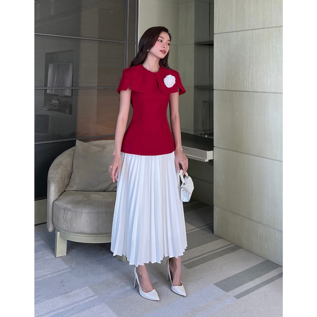 Áo Peplum Tay Lỡ Dự Tiệc Tôn Dáng BBSTORE'S (không kèm tag hoa) -A2186