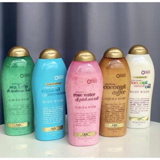 Sữa Tắm Tẩy Tế Bào Chết OGX Hoa Hồng Muối Biển Dừa 577ml