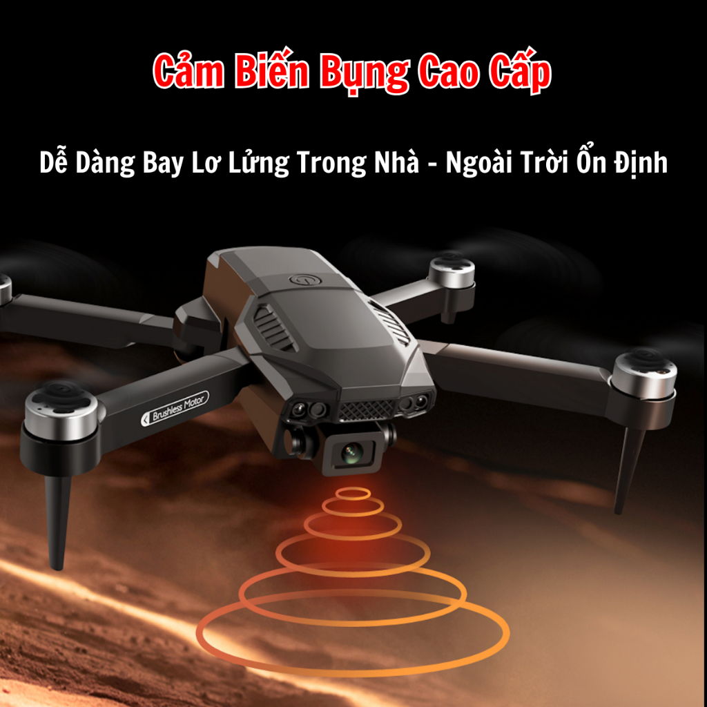 Flycam F198 Pro Động Cơ Không Chổi Than Siêu Bền, Flycam Tập Bay Giá Rẻ Có Cảm Biến Bụng Bay Giữ Thăng Bằng Nhào Lộn 360 | BigBuy360 - bigbuy360.vn