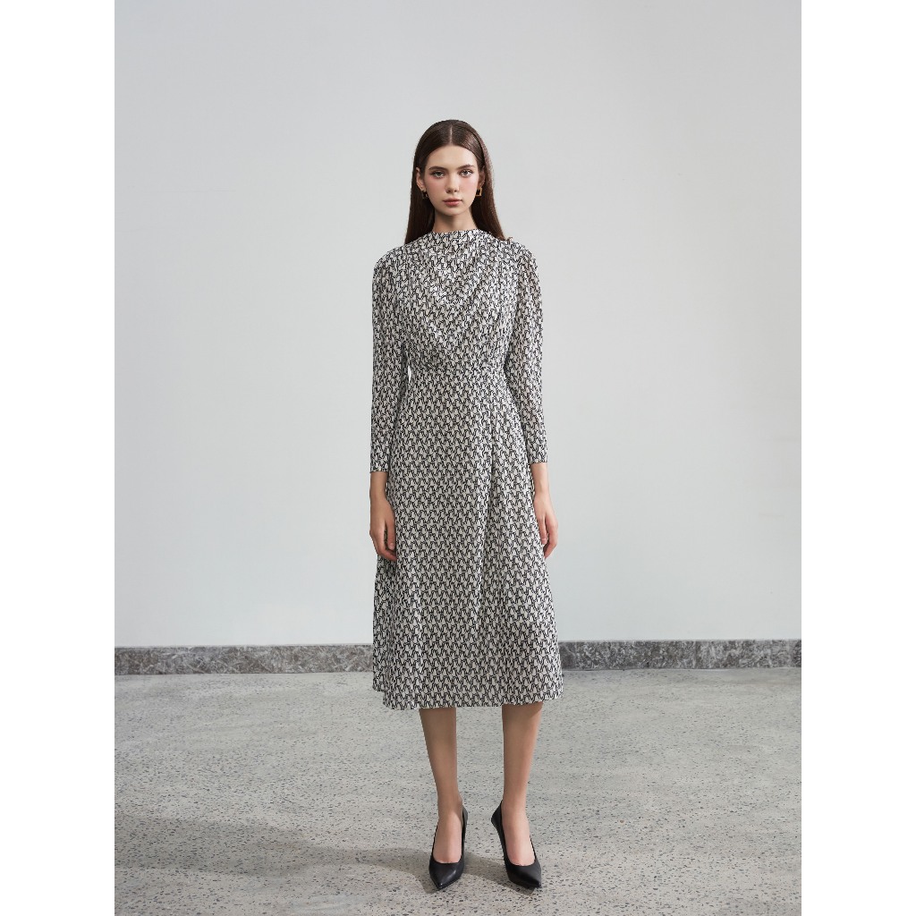 D.CHIC Váy dài tay cổ leo MS: 2813417