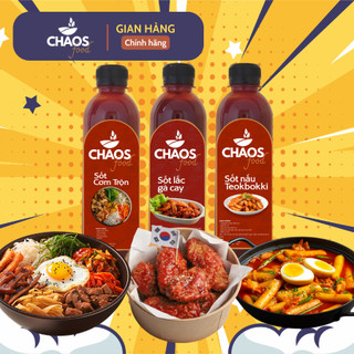 Combo 3 loại sốt: sốt cơm trộn bibimbap, xốt tokbokki, sốt lắc gà cay.