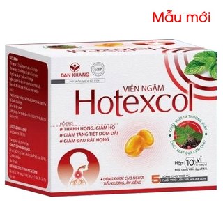 Viên ngậm Hotexcol – Hỗ trợ giảm ho hiệu quả (Hộp 10 vỉ x 4 viên)