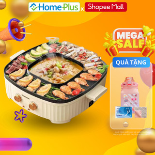 Bếp Lẩu Nướng Vuông Đa Năng CHANGHONG 36cm, Chất Liệu Chống Dính Cao Cấp, Thiết Kế Nhiều Lớp Chịu Nhiệt Tốt