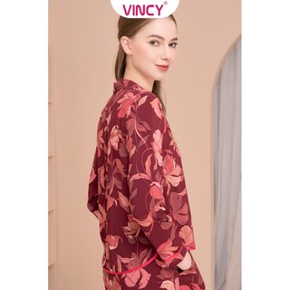 Bộ Đồ Satin Dài Nữ Vincy BSD040S31