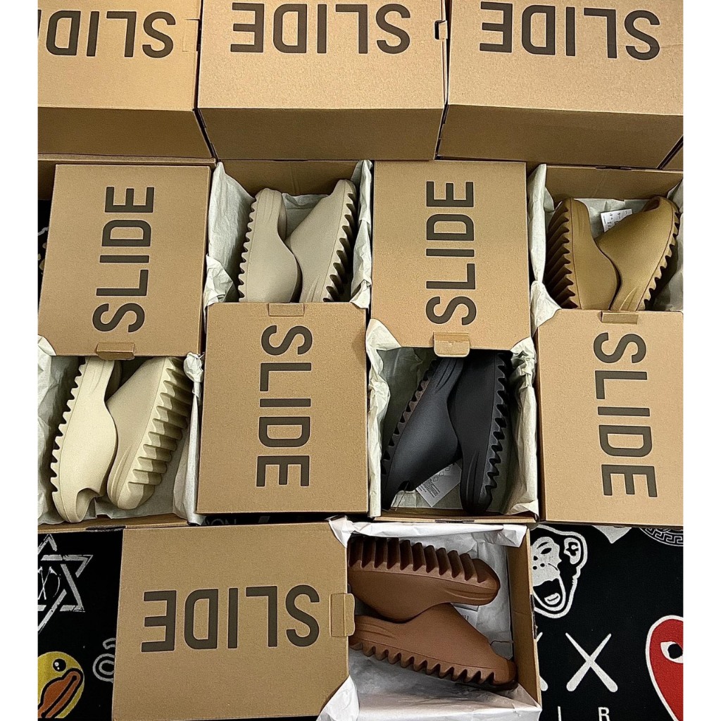 Dép 𝓪𝓭𝓲𝓭𝓪𝓼 Yz slide TRẺ EM - dành cho bé 5-10 tuổi