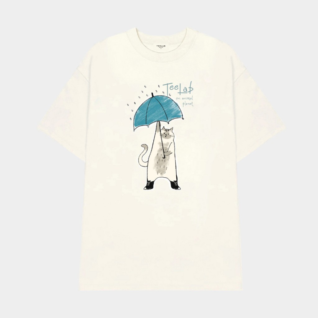 Áo Thun Teelab Local Brand Unisex Cat on Animal Planet Tshirt TS230