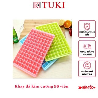  Khay đá kim cương 96 viên chất liệu nhựa dẻo - tiện dụng siêu bền 