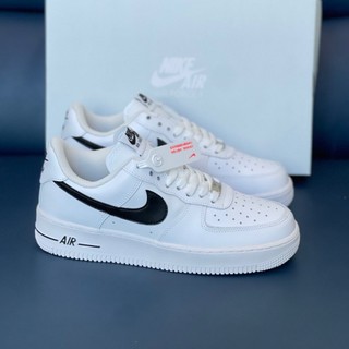 Giày Air Force 1 trắng móc đen nam nữ, Giày Sneaker trắng