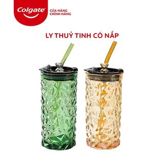  Ly thủy tinh Colgate có nắp gấu
