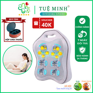 Gối massage cổ vai gáy MISUKO LA-96 [ BẢO HÀNH 24 THÁNG ], máy massage lưng cột sống hồng ngoại