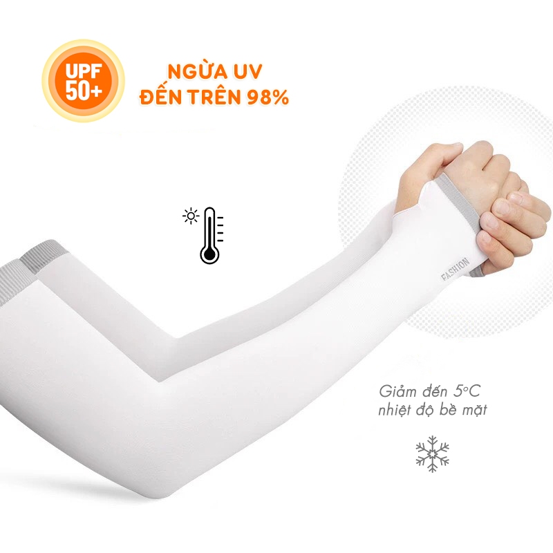 Găng tay chống nắng chất liệu cotton thun lạnh thoáng mát, chóng nắng chống tia UV tốt - Hot Store