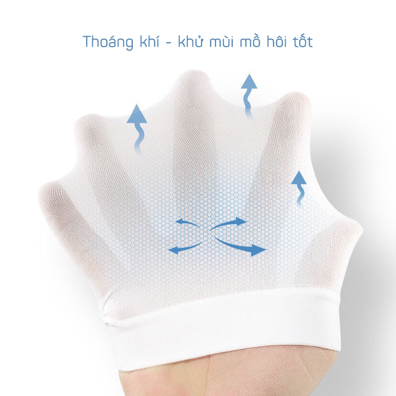 Găng tay chống nắng chất liệu cotton thun lạnh thoáng mát, chóng nắng chống tia UV tốt - Hot Store