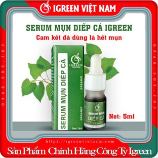 Acne serum diếp cá igreen kiềm dầu giảm thâm giảm mụn