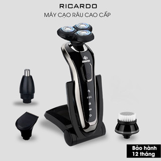 Máy cạo râu 4d shaver chống nước 3 đầu cầm tay cao cấp có đầu thay thế MCR02