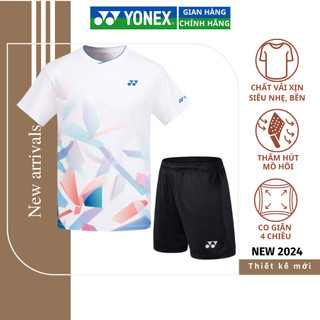 Quần áo cầu lông Yonec, Lining, Victor, bộ quần áo thể thao Unisex thun lạnh, nhẹ, mát bền mã Y002