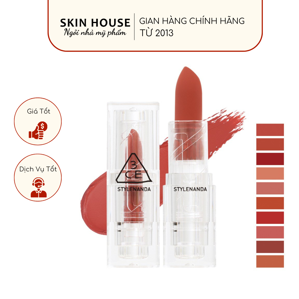 Son Thỏi 3CE Soft Matte Lipstick Clear Layer Edition
