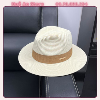 Mũ cói panama NAM VÀ NỮ đi biển có đai vải, chống tia UV_ Mũ cói vành 7cm cao cấp có dây điều chỉnh hot 2024