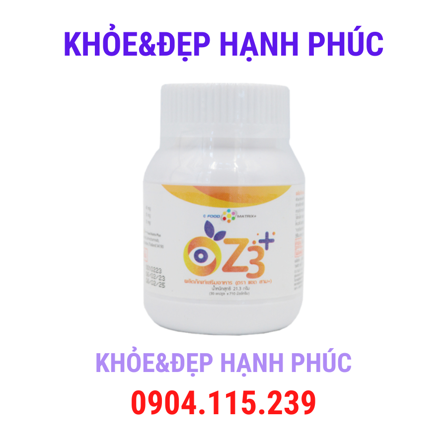 Thực phẩm bảo vệ sức khỏe Food Matrix Z3+ Plus hỗ trợ tốt cho thị lực – 30 viên/lọ