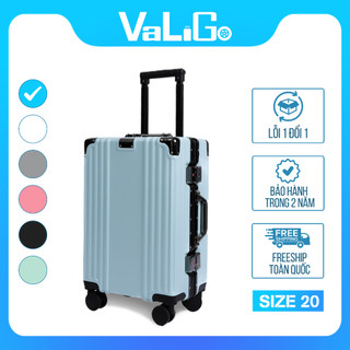 Vali du lịch size 20, vali khung nhôm khóa sập, vali size 20 inch , vali để trong cabin